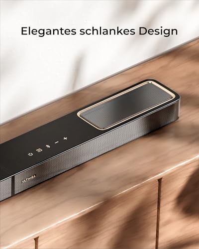 ULTIMEA 3.1.2 Soundbar für TV Geräte mit Dolby Atmos, Surround Sound System, App, Soundbar mit Subwoofer für Heimkino Soundsystem, 2 Nach Oben Abstrahlende Treiber, BT 5.4, HDMI eARC, Skywave F30