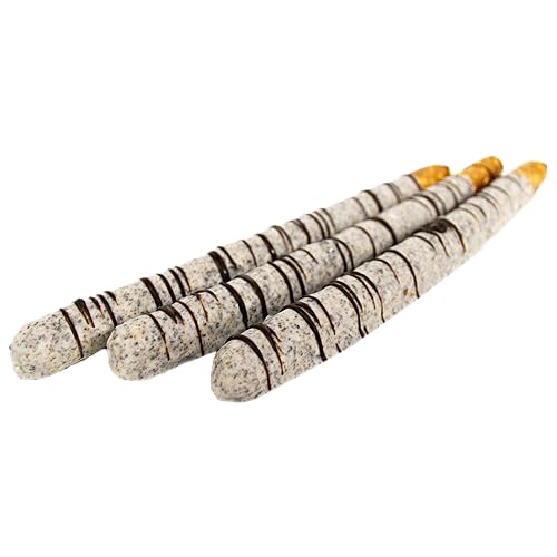 All City Candy Cookies and Cream Pretzel Rods, Hand-Dipped in White Chocolate with Crushed Sandwich Cookies, Milk Chocolate Drizzle, Individually Wrapped, Clear Gift Canister, 12 Pieces, Gift Ready, Home snacking or Hostess gifts