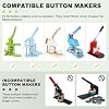 1 Button Paper Cutter Graphic Punch Die Cutter for 1inch Buttons, 1.377 Circle Cutter Punch for Scrap Paper Films Cardboard
