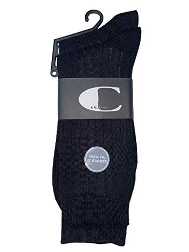 Chaussettes en fil d'Ecosse homme lot de 6 anti-transpiration