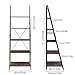 HOMFA Ladder Shelf, 5 Tier Vintage Bookcase, Multifunctional Bookshelf Plant Flower Stand Storage Rack Shelves, Wood Look Accent Metal Frame Modern Furniture Home Office