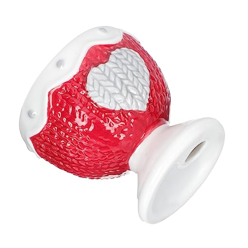 LALAFINA Egg Rack Adorable Ceramic Ornament Mini Storage Cup Embossed Design Sturdy Scratch Resistant