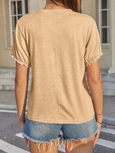 Image of UNCLECAT Women's Short Sleeve T Shirts Trendy Crew Neck Tops Basic Tee