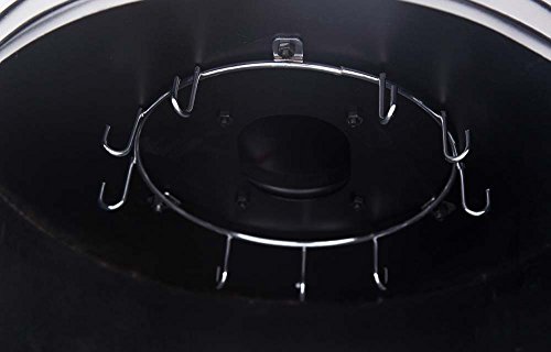 Foto von tepro Holzkohlegrill Räucherofen Fairfax, Räucherfass ca. 103,8 x 45,4 cm Ø, Grillfläche: ca. 41,2 x 38,8 cm, Schwarz, 1104N