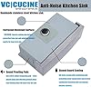 VCCUCINE Farmhouse Sink, 30x22 Inch Stainless Steel Farmhouse Kitchen Sink, Undermount Drop in Single Bowl Basin Apron Sink, Brushed Nickel Farm Sink With Strainer