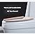 SWEPGOODS Thick Warm Cushioned Toilet Seat Cover | Stick-On Washable Reusable Toilet Memory Foam Cushion Pad for Elongated Toilets