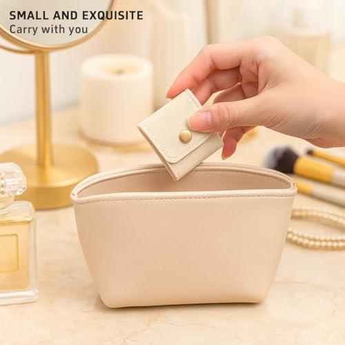 Mini Travel Jewelry Bag, Travel Jewelry Organizer Case, Portable Jewelry Organizers Storage Book for Travel Essentials,Ring,Earring (3 Pcs)3