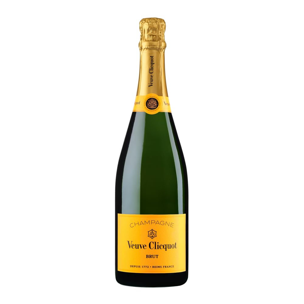 Veuve Clicquot Yellow Label Brut Champagner, 75cl | Ikone aus der Champagne | Kraftvoll, frisch & elegant | Goldgelb, feine Perlage | Fruchtig, mit Noten von Vanille & Brioche