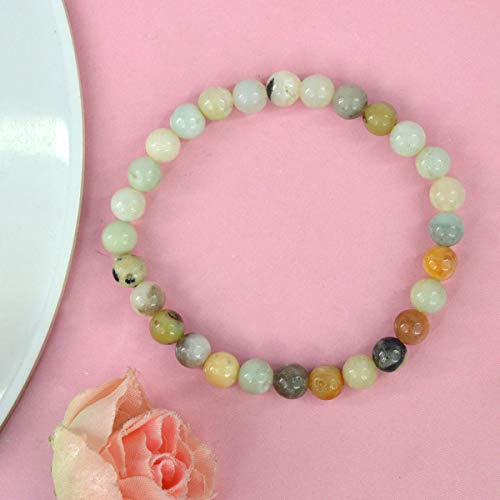 Image of Reiki Crystal Products Natural Crystal Stone Bracelet 6 mm Round Beads for Men & Women | Gemstone Jewellery Bracelet | Reiki Charged | Multiple Stone Variants Available