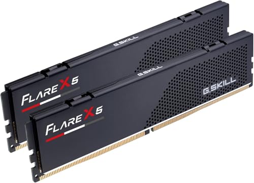 Image of G.SKILL Flare X5 Series DDR5 RAM (AMD EXPO) 128GB (2x64GB) 6000MT /s CL32-44-44-96 1.40V Desktop Computer Memory U-DIMM - Matte Black (F5-6000J3244G64GX2-FX5)