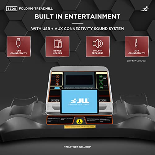 JLL S300 Digital Folding Treadmill, 2025 New Generation Digital Control 4.5HP Motor, 20 Incline Levels, 0.3km/h - 16km/h, 15 Professional Programs, 2-Year Parts & Labour, 5-Year Motor Cover - Image 6