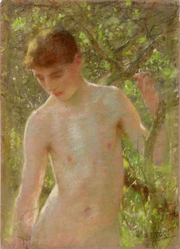 Lienzo clásico Studio di un ragazzo de Henry Tuke, el regalo artístico perfecto de 60x90cm
