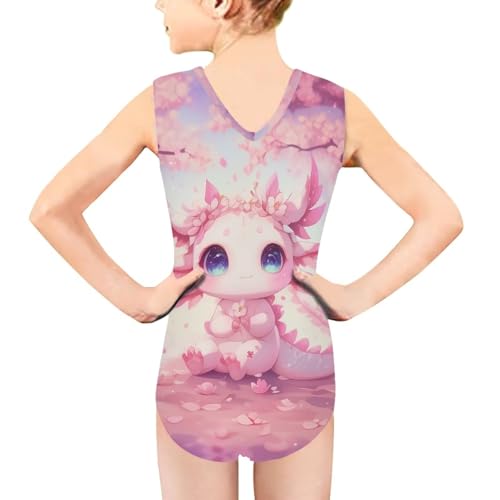 Image of Girls Swimsuits Size 3-14 Kids Summer Sleeveless One Piece Bathing Suit Beach V-Neck