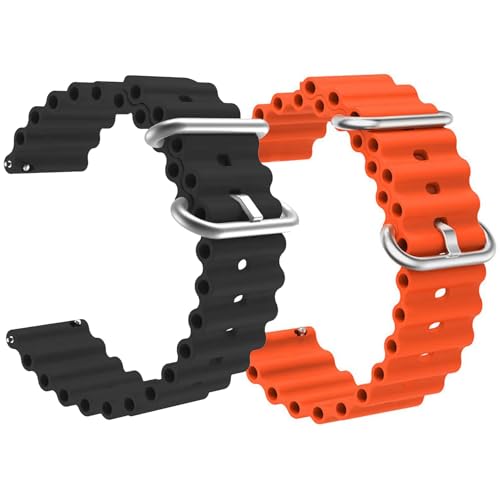 Image of ADAMO 20mm Watch Strap Combo Compatible for Bip U Pro /GTS /BIP 3 Pro /Icon Buzz and All 20mm Wristwatch and smartwatches