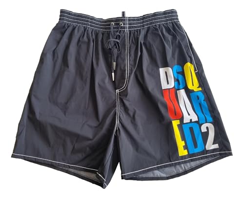 DSQUARED2 costume da bagno uomo boxer midi D7BM14600.00148 nero