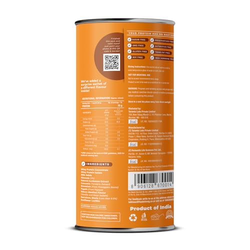 Image of Foodstrong Whey Protein Powder (Concentrate + Isolate), 100% Hormone Free Grass-Fed Whey, 25G Protein & 6.6G BCAA, Haldi Badam, With Turmeric & Digestive Enzymes, 16 Sachets, 544G