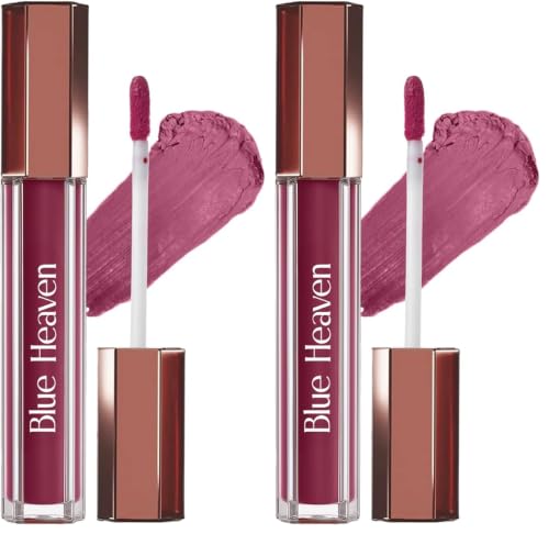 Image of Blue Heaven Roseate Lip Cream | Light Weight Mousse Texture | Hydrating & Plumping Liquid Lipstick for women | Enriched with Peptides, Hyaluronic Acid & Cocoa Butter | Mauve Whisper | 3.5ml