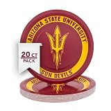 Desert Cactus Arizona State University ASU 20 count 9 inch Paper Plates (A)