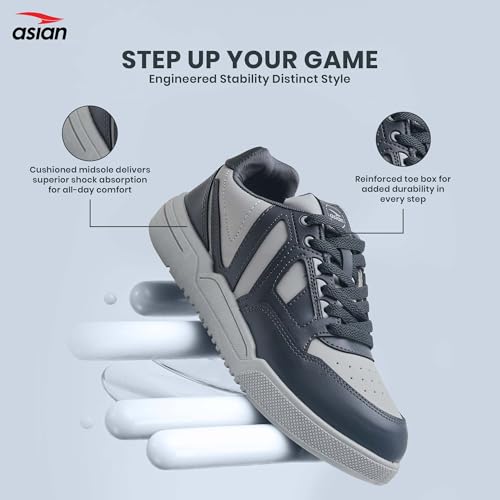 Image of ASIAN Cruzer-02 Men's Sneakers | Stylish Walking Sneakers for Boys & Men | Strong Grip, Comfort Sneakers | Lightweight, Durable Casual Shoes, Travel & College