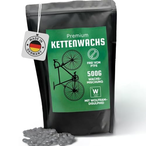 24SENDIT Fahrrad Kettenwachs - 500g Premium Chainwax aus Deutschland für Rennrad Gravel MTB und E-Bike - einfache Anwendung PFTE-frei