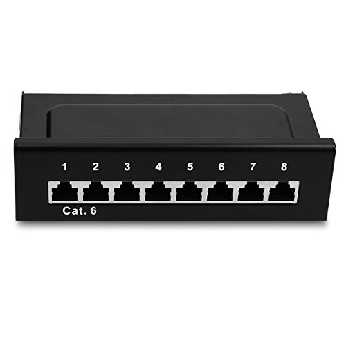 Kwmobile Patch Panel 8 Porte - Pannello Patch reti...