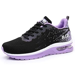 RUMPRA Women Sneakers Lightweight Air Cushion Gym Fashion Shoes Breathable Walking Running Athletic Sport