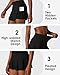 Shdykj Women Tennis Workout Skirts High Waisted Athletic Skirt with Inner Shorts Pockets,Soft Lightweight Golf Running Skirt Black