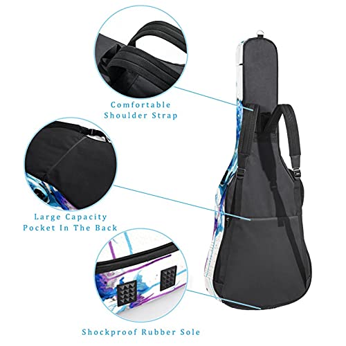 Housse de Guitare, Euit de Guitare en Tissu Oxford Impermeable avec Sangles Reglables pour 42″41″40″ Guitares Loup aquarelle 108.9×42.9×11.9 cm - Les Beatles, Paul McCartney, John Lennon, RIngo Starr, George Harrison Housse de Guitare, Euit de Guitare en Tissu Oxford Impermeable avec Sangles Reglables pour 42"41"40" Guitares Loup aquarelle 108.9x42.9x11.9 cm – Image 4