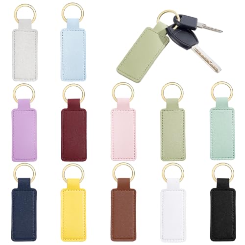 60 porte clés en cuir PU pour éviter les pertes et réussir vos ateliers de gravure DIY