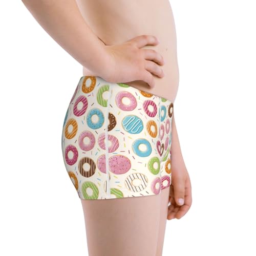 Boys' Cotton Boxer Brief Soft Underwear-Colorful Donuts2