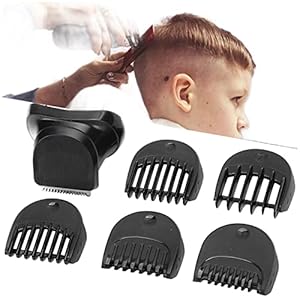 Barttrimmer für Herren, Elektrischer Rasierer Trimmerkopf + 5-teiliges Führungskamm-Trimmer-Set, Pflegeset, Passend für Braun Series 3 Haar-/Haarschneidemaschinen/Kopftrimmer