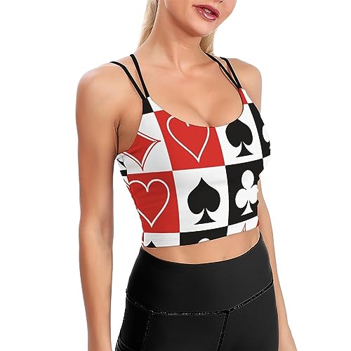 Womens Comfortable Racerback Bras Yoga Vest Tank Tops Activewear Workout Bras