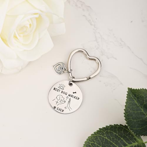 Gosknor Schlüsselanhänger als Geschenk für Hundebesitzer, 'Best Dog Walker Ever' Süßer Schlüsselanhänger mit Hundeführer-Welpenmotiv für Frauen und Hundeliebhaber (Labrador)
