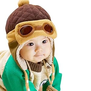 EDOTON Etui voor baby’s en kinderen, wintermuts, warme pilotenmuts, wintermutsen, voor meisjes en jongens, 6 maanden tot…