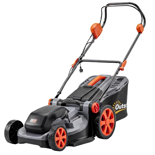 Outsunny Tagliaerba Elettrico 1800W con Larghezza di Taglio 40cm,...