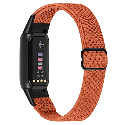 Runostrich �R���p�`�u�� Fitbit Luxe/Fitbit Luxe Special Edition SE �i�C�����e���X�|�[�c�o���h�����p�X�g���b�`�o���h �X�g���b�v �����\�ȐL�k���x���g �y�� �ʋC�� �X�gfor Fitbit Luxe