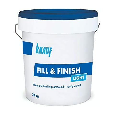 Knauf Fill & Finish Light Plasterboard Joint Filler Ready Mixed 20kg Cover