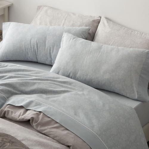 Burrito Blanco | Sábanas de Franela de algodón | Cama de 150 a 160cm. (+Medidas Disponibles) | Diseño 575 | Color Azul (150-160x190/200cm.)