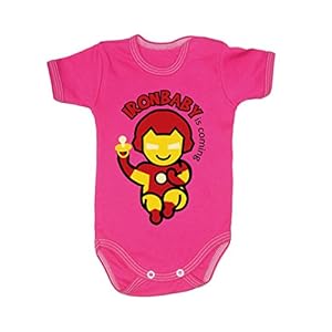 Colour Fashion Baby Ironman Bodysuits 0-24 maanden