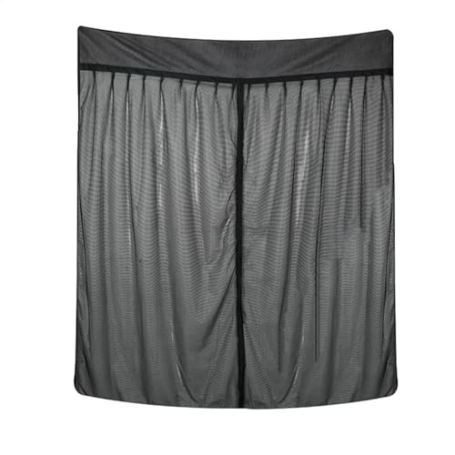 Pantalla de puerta para autocaravana, pantalla de mosca de RV, transpirable, malla con cremallera - Cortinas de puerta, fácil de acampar, accesorios de malla Autoshade para camiones, instalación de