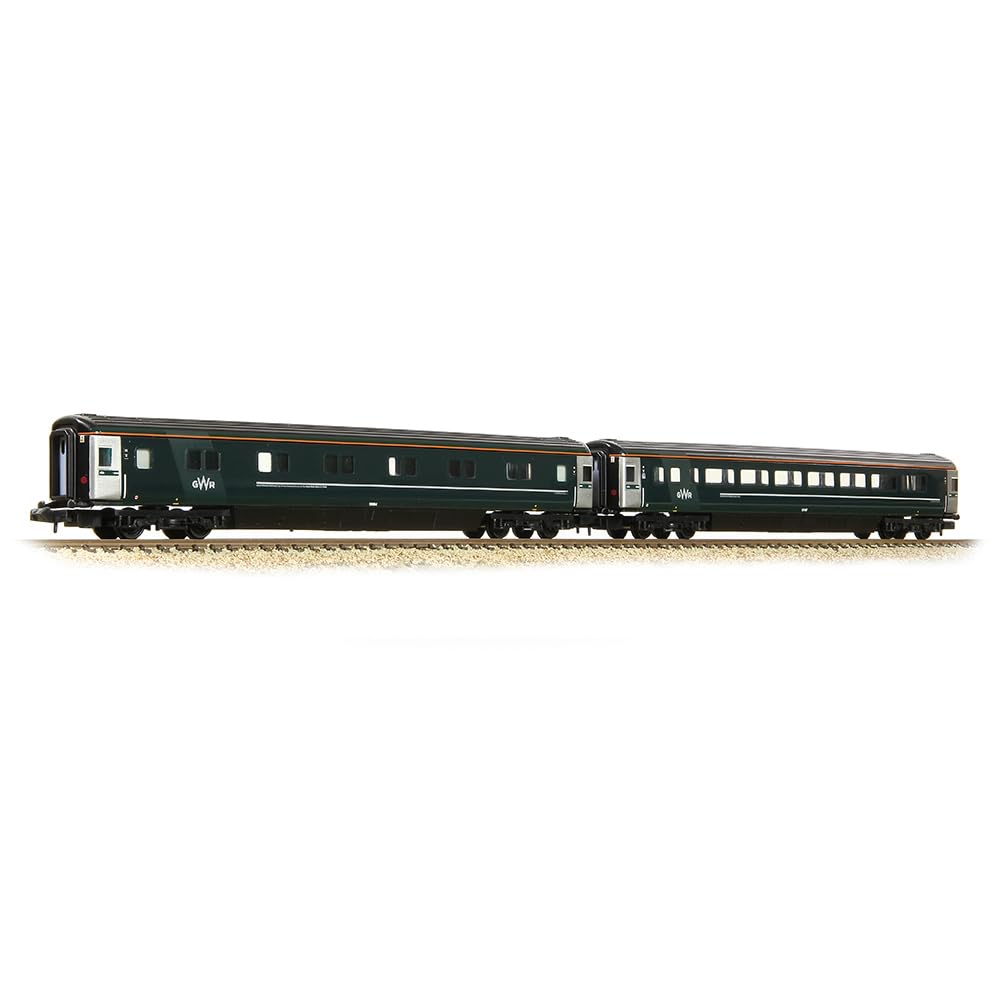 Graham Farish 374-997A BR Mk3 Night Riviera 2-Coach Pack GWR Green FirstGroup - Pack B N Gauge