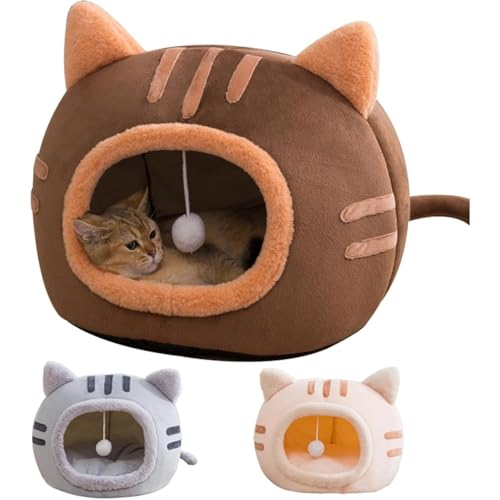 猫 ハウス ベッド ペット用寝袋 ドーム型 キャットハウス 小aドーム型猫ハウス 小型犬猫兼用ペット寝袋ベッド 折りたたみ式寝マットクッション 暖かいふわふわ 室内用厚み 保温防寒 冬寒さ対策 可愛いおしゃれ型犬 猫用 犬猫兼用 暖かい ふわふわ 折りたた