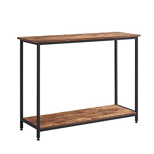 AMOAK Console Table, Sofa Table, Entryway Table, for Entryway, Living Room, 2-tie Shelf