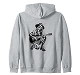 Gitarrist Mädchen Gitarrenkünstlerin Gitarrenkurs Kapuzenjacke