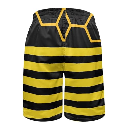 Hawapod Men's Shorts Casual with Side Pocket Drawstring Lightweight Quick Dry Plus Size Swim Trunks2