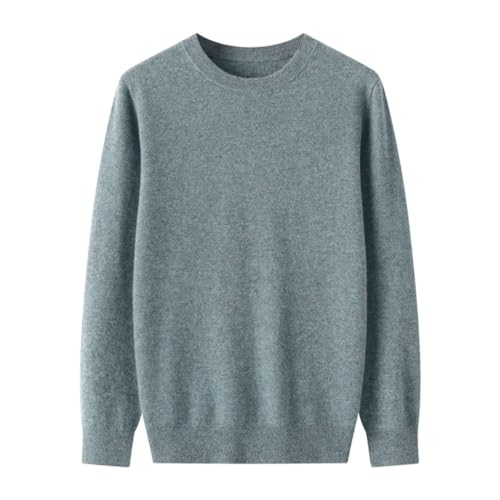 Men's Long Sleeve Sweater Solid Color Round Neck Loose Knitting Sweater Pullover2
