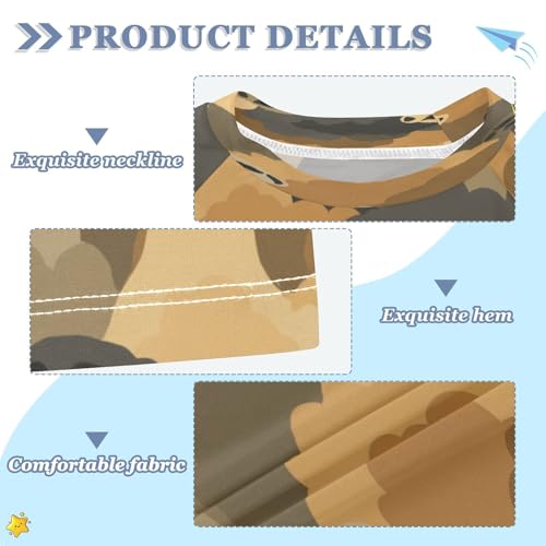 Boys Short Sleeve T-Shirts Camo Ferrets Meerkats Rashguard Kids Swim Shirts Sun UPF 50+3