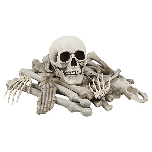 Enjoygoeu 28 Piezas de Esqueleto de Halloween Huesos y Calavera para decoración de Halloween o Cementerio escalofriante decoración de Suelo. (28 Piezas)