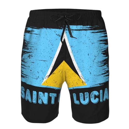 Albania Flag Beach Board Shorts Men's Swim Trunks Drawstring Shorts4