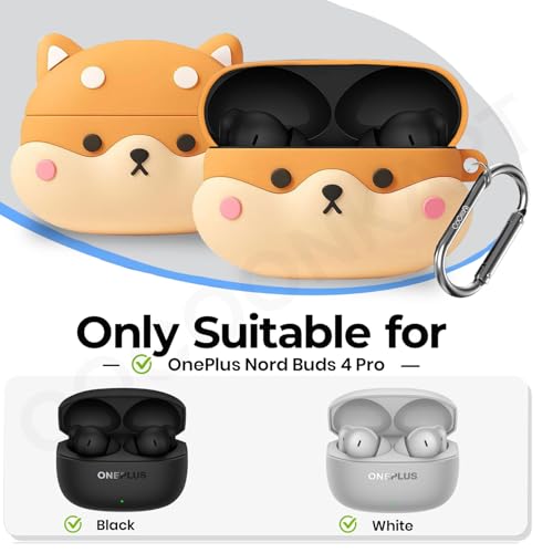 Image of Cartoon Silicone Case Cover for OnePlus Nord Buds 4 Pro (Shiba)